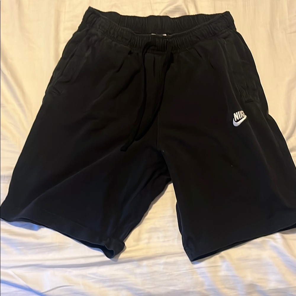 Nike Black Athletic Shorts with Elastic Waistband